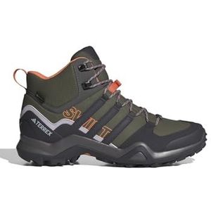 adidas - Terrex Swift R2 Mid GORE-TEX - Hiking Shoes - Olive Strata/Aurora Black/Amber Tint