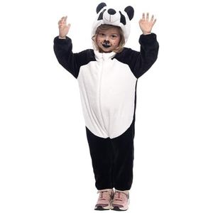 Rubies Panda-kostuum voor jongens en meisjes, officieel Rubies kostuum met capuchon en staart, voor carnaval, Halloween, verjaardag en feestjes