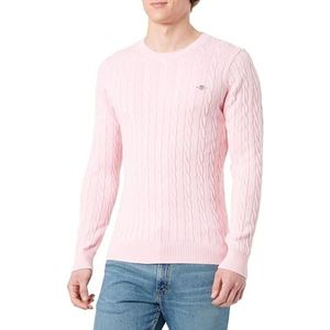 GANT - T-shirt - Katoen - Regular Fit - Geribde Ronde Hals