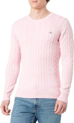 GANT - T-shirt - Katoen - Regular Fit - Geribde Ronde Hals