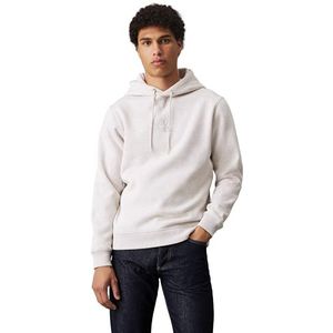 Calvin Klein - Grijze Katoenen Heren Trui - Sweatshirt