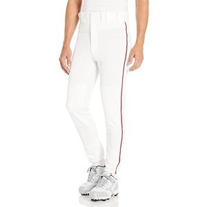 Mizuno Heren 350148.0010.05.M Premier Piped Pant M Wit-Rood, Medium