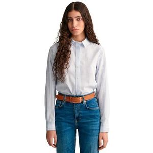 GANT Dames Reg Poplin Stripe Shirt Blouse, lichtblauw, 34