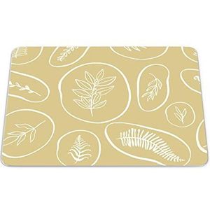 Bonamaison, Rechthoek digitaal bedrukte muismat, antislip onderkant, voor kantoor en thuis, afmetingen: 22x18 cm