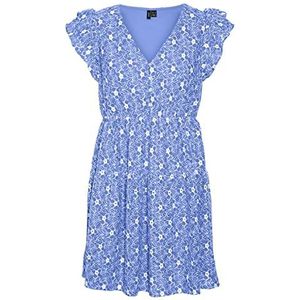 Jurk - SONEY - Katoen - V-hals - Bloemenprint - Kwartmouw - Kort/mini