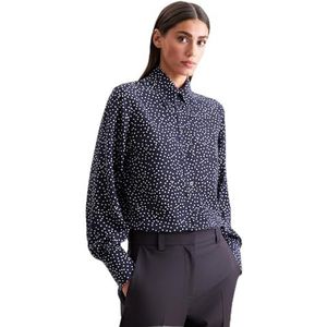 Seidensticker - Chemisier - Blauw - 100% Viscose - Manches Lang