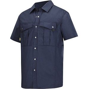 Ripstop hemd met korte mouwen 8 navy