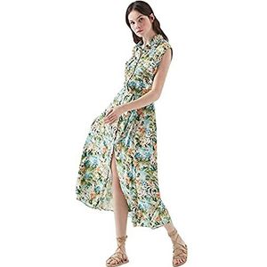 Mavi Mouwloze jurk voor dames, Lichten Hawaï bedrukt, XL
