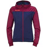 Kempa Prime Multi Jacket Women Handball jas met capuchon voor dames, diepblauw/donkerrood, XS