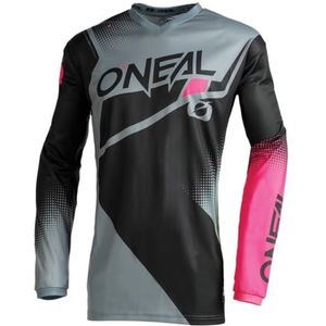 O'NEAL - Element - Dames Jersey Shirt - Zwart/Grijs/Roze - Ademend Materiaal