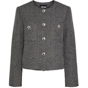 PIECES - Pcnua - Tussenjas - Donkergrijs Melange