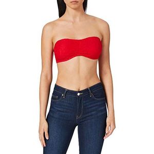 Urban Classics Dames Ladies Laces Bandeau Top, Rood (Red 00199), XS