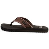 Quiksilver Monkey Abyss Teenslippers voor heren, Braun Demitbeker Solid Ctk0, 43 EU