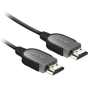 ekon HDMI-kabel 1,4 ethernetstekker, 1,8 meter, 4K Ultra HD en 3D-resoluties, vergulde aansluitingen voor tv, projectoren, laptop, pc, MacBook, PlayStation, Nintendo Switch