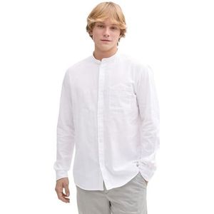 TOM TAILOR Denim heren overhemd, 20000 - wit, M