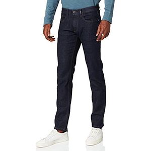 camel active Heren Slim Fit Madison Rechte Jeans, blauw, 31W / 32L