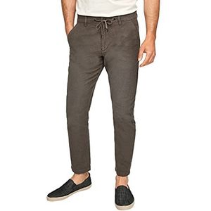 Q/S by s.Oliver Slim Fit: broek met trekkoord bruin 29