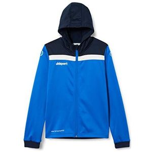 Uhlsport Offense 23 Multi Hood Jacket met capuchon voor heren, azuur/marineblauw/wit, M