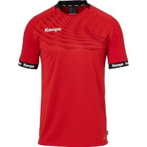 Kempa Wave 26 Shirt Heren Jongens Sportshirt Korte Mouw T-shirt Functioneel Shirt Handbal Gym Fitness Jersey - elastisch en ademend