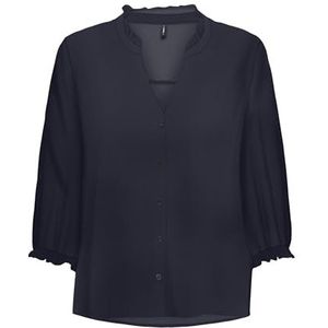 ONLY Dames Onlnova Life Vis 3/4 Rina Top, night sky, S