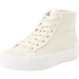 Calvin Klein Jeans Vrouwen Bold Vulc FLATF MID CS ML BTW gevulkaniseerde Sneaker, romig wit/eierschaal, 5 UK, Romige witte eierschaal, 38 EU