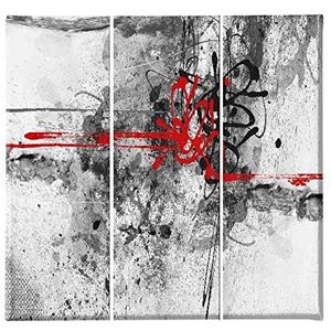 Homemania Kleurbord, 3-delig, Abstract from Living, Room-Multicolor, 69 x 3 x 50 cm, -HM203PKNV-29, polyester, hout