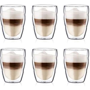 BODUM - 10484-10-12 - Pilatus - Coffret 6 Verres Thermo Double Paroi - 25 cl, transparant