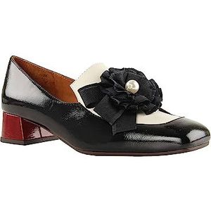 Chie Mihara - RAVEN41 - Mocassins - Zwart - Wit - Rood