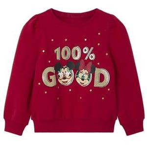 NAME IT Meisje sweatshirt Minnie Mouse Kerstmis, jester rood, 98