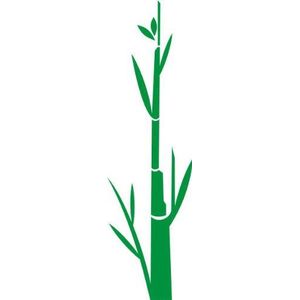 Indigos Muurtattoo/Muursticker - f45 abstract design plant/minimalistisch bamboe met kleine mooie bladeren