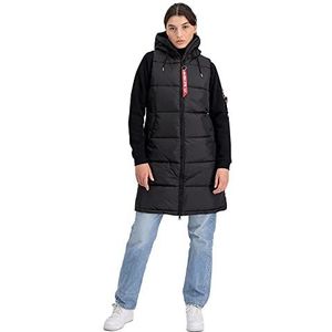 Alpha Industries Lang Puffer Vest Vest voor Dames Black
