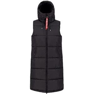 Alpha Industries Lang Puffer Vest Vest voor Dames Black