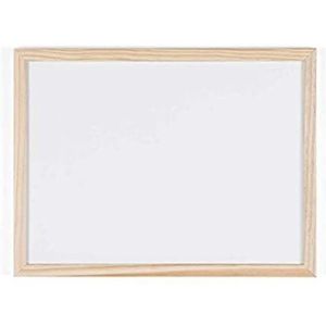 Bi-Office Magnetisch Whiteboard, Gelakt Stalen Oppervlak en Houten Omlijsting, 40x30 cm