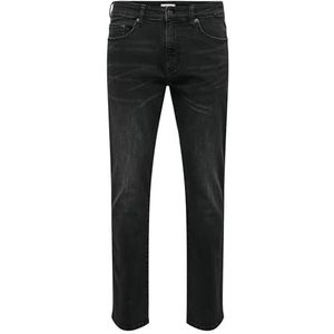 Only & Sons - Onsweft Reg. Box - Jeans - Delavé Zwart - Normale Pasvorm