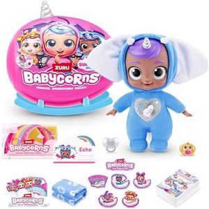 Babycorns Series 1, olifant (bobby), pluche babypop speelgoed, klein (24 cm)
