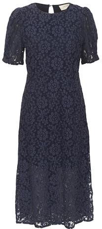 Cream - Total Eclipse - Elegante Kant Jurk - Blauw