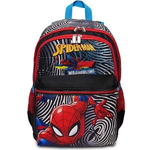 Spiderman Greatest Heroe, schoolrugzak met twee vakken, meerkleurig, zijvak voor drinkfles, voorvak en schoolrugzak voor kinderen, Meerkleurig., Eén maat, school