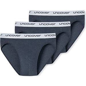 Uncover by Schiesser Functioneel ondergoed voor heren, 3 stuks, ademend, donkerblauw, M