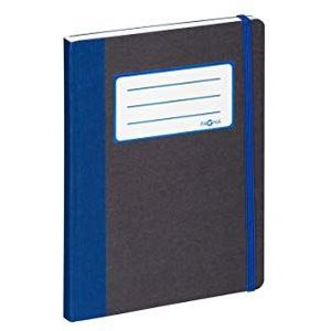 Pagna 26066-06 notitieboek A5 Basic blauw (ladde met 192 pagina's, geruit)