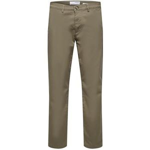 SELETED HOMME Men's SLHSLIM-New Miles 175 Flex Pants W N Chino, Ermine, 30/32, groen, 30W x 32L