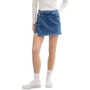 Tom Tailor - Korte Jeansbroek - Dames - Normale Pasvorm - Blauw - Denim