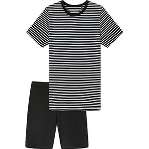 Schiesser Jungen kurzer Schlafanzug - Organic Cotton,zwart ,140