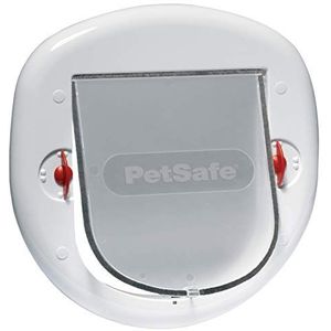 PetSafe PETSAFE kattendeur voor glas/balkondeuren metallic, wit, wit