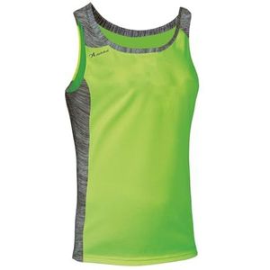 ASIOKA - Sportief T-shirt voor heren - loopshirt voor heren - technisch T-shirt met bandjes - kleur neongroen