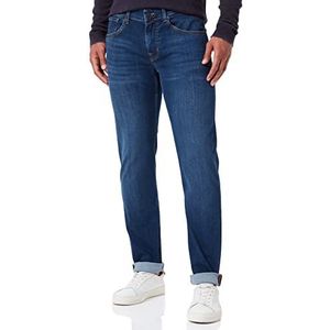 7 For All Mankind Heren Slimmy Tapered Luxe Performance Plus Color Jeans, blauw (mid blue), 32W x 32L