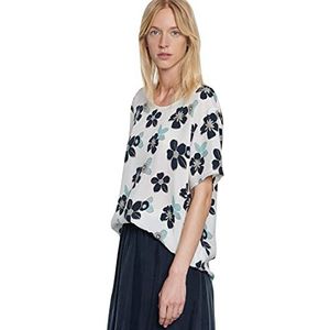 Seidensticker Dames Fashion Shirtblouse Regular Fit Lurzarm Cupro Blouse, Offwhite, 36