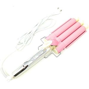 TEMPO DI SALDI Stijltang met 3 takken, haargolf, professionele krullen, wit