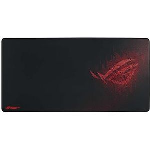 ASUS ROG Sheath Extended Soft Cloth Gaming Mouse Pad with Smooth Gliding Surface and Non-Slip Base - Black/Red