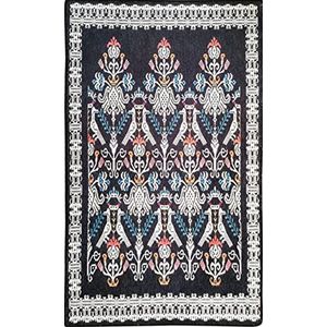 MANI TEXTILE TPS_BERB_ISL_NOIR160 tapijt, polyester, zwart, 160 x 230