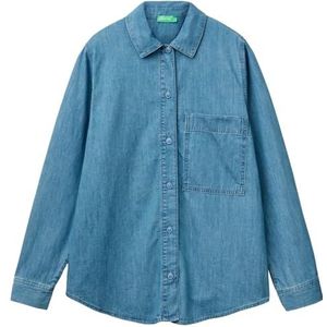 United Colors of Benetton Overhem, Blauw, L